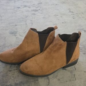 Primark Tan Suede Chelsea Ankle Boots